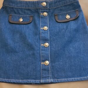 House of Harlow 1960 Denim Mini Skirt